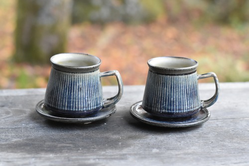 ご予約分　ストライプマグ　ソーサー