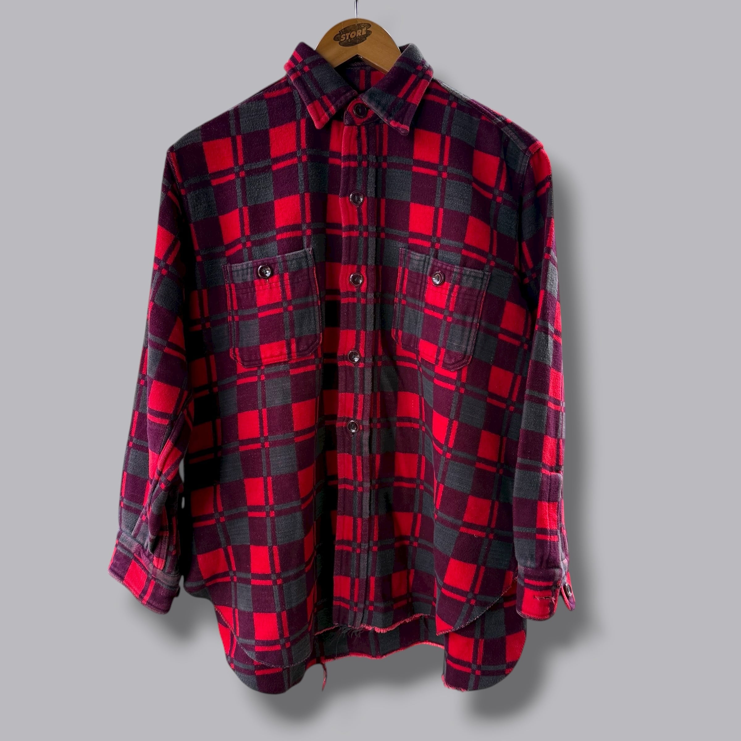 15 1/2】60s Champions Flannel Shirt made in China チャンピオン