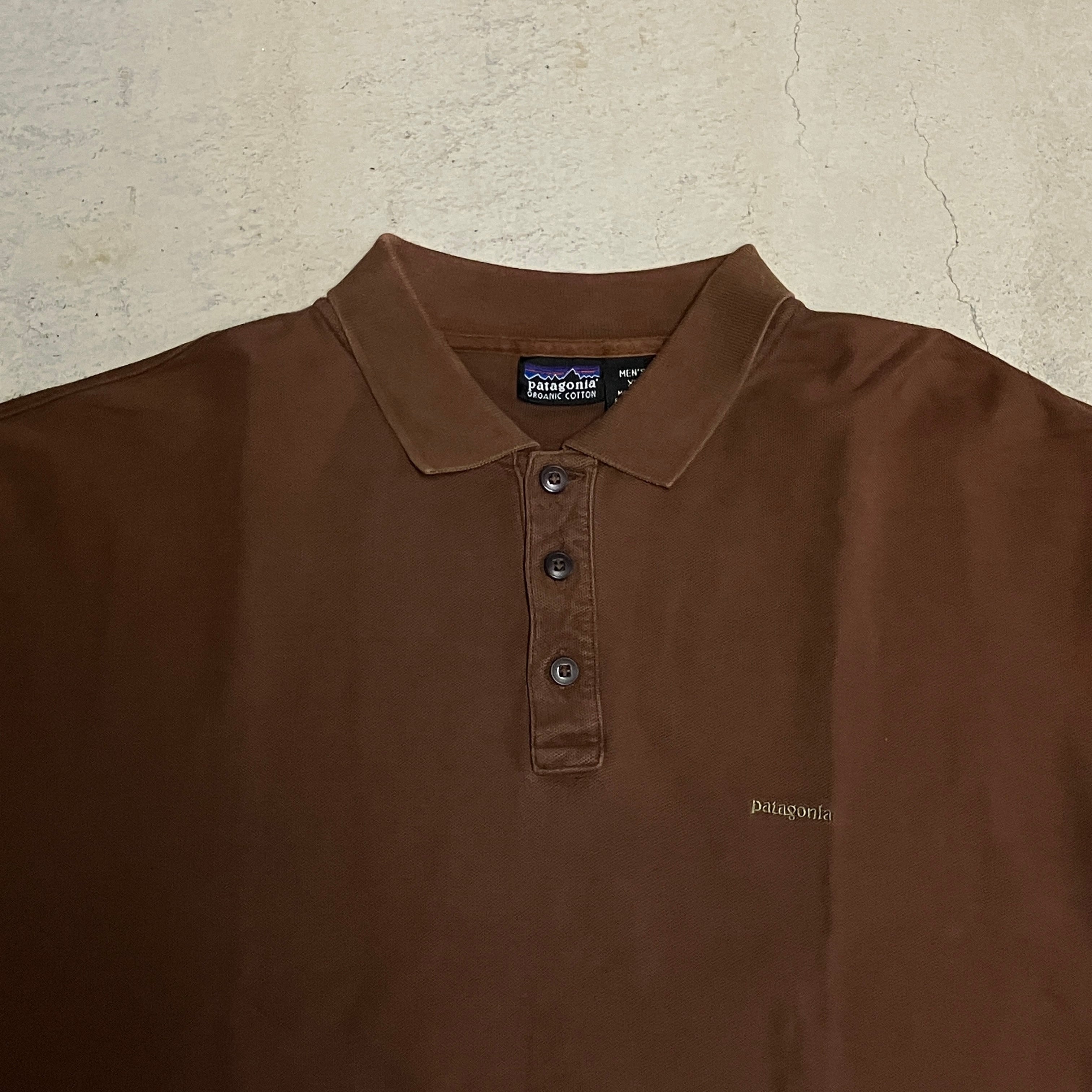 PATAGONIA POLO SHIRT BROWN 2000'S OLD XL | safarionline