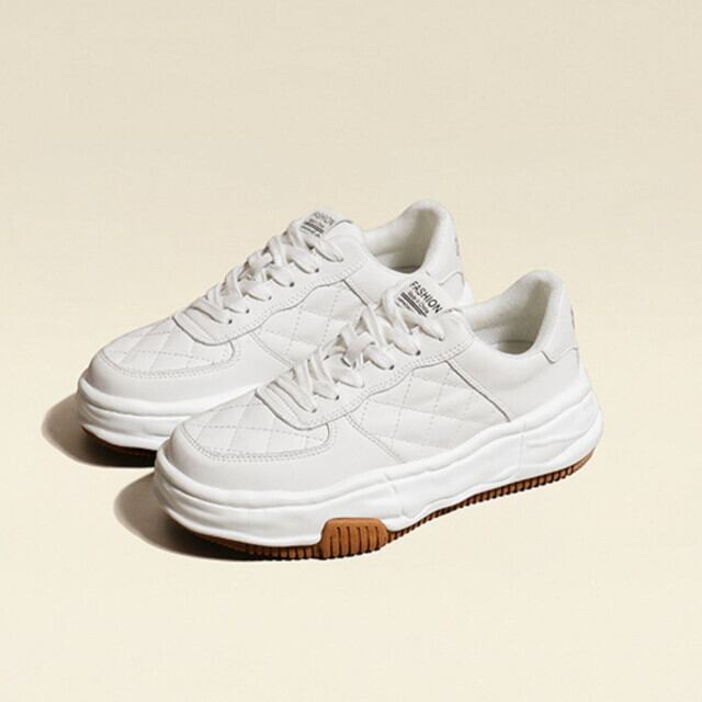 スニーカー レディース シューズ カジュアル ストリート スポーティ ロゴ ホワイト 22cm/22.5cm/23cm/23.5cm/24cm/24.5cm/25cm