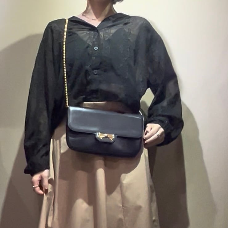 NINA RICCI】ニナリッチ 本革ヴィンテージ チェーンショルダーバッグ