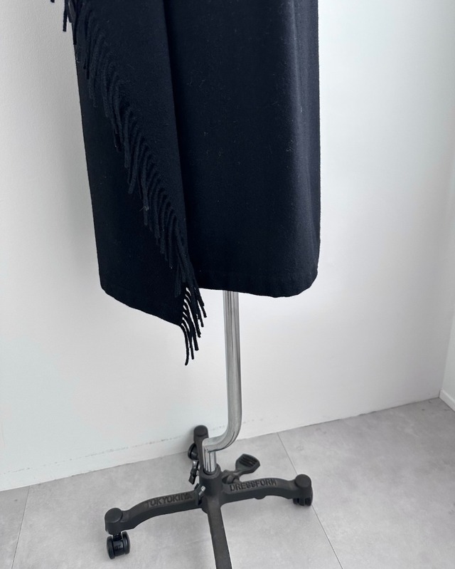 tricot COMME des GARÇONS　FRINGED WRAP SKIRT