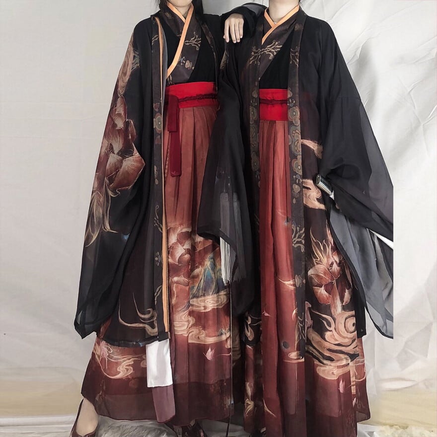 サブカル 服 地雷系 通販 和ロリ 着物 レトロ ハイウエスト プリーツスカート ゴシック 闇かわいい 暗黒 ゴスロリ風