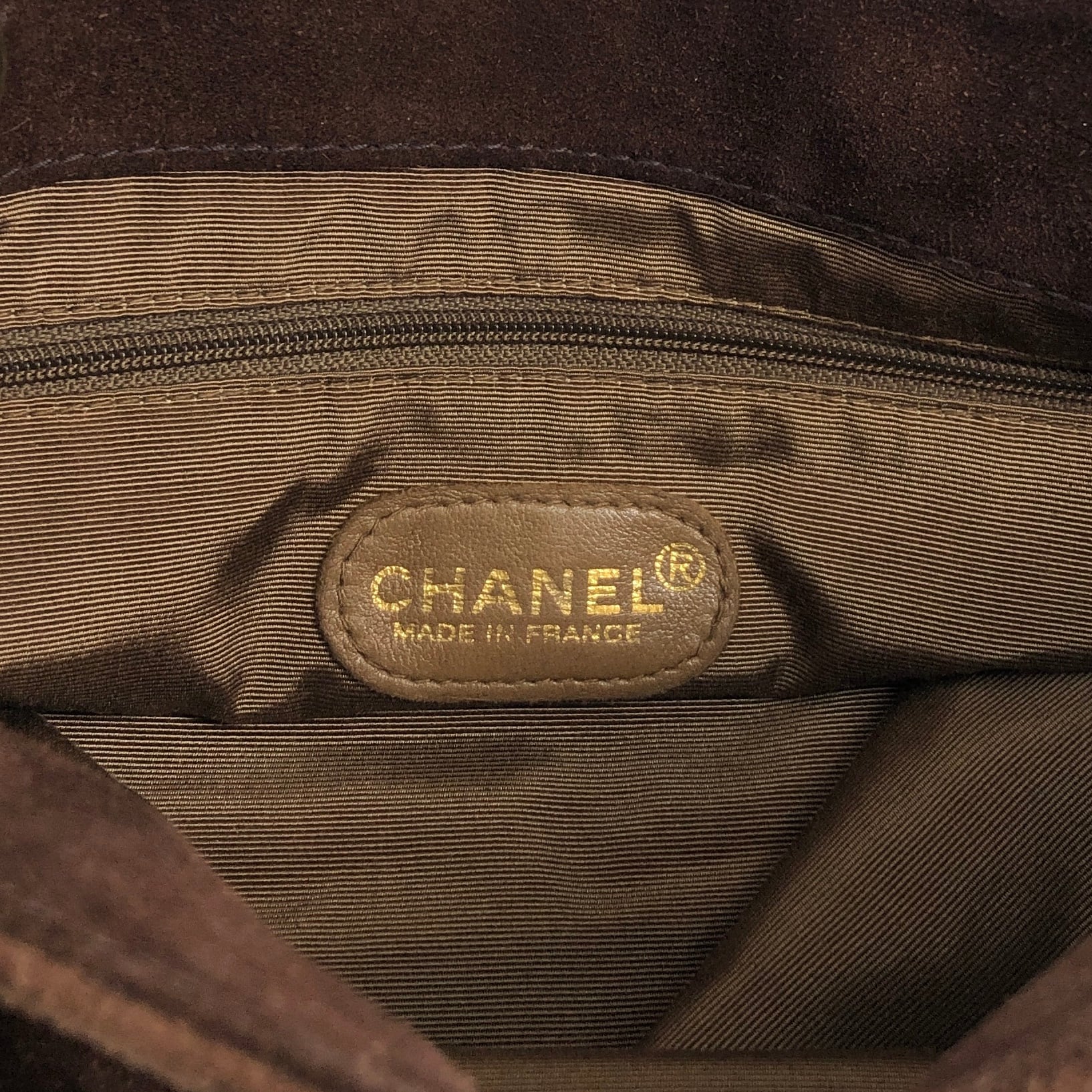 CHANEL シャネル トートバッグ ブラウン ココマーク スウェード