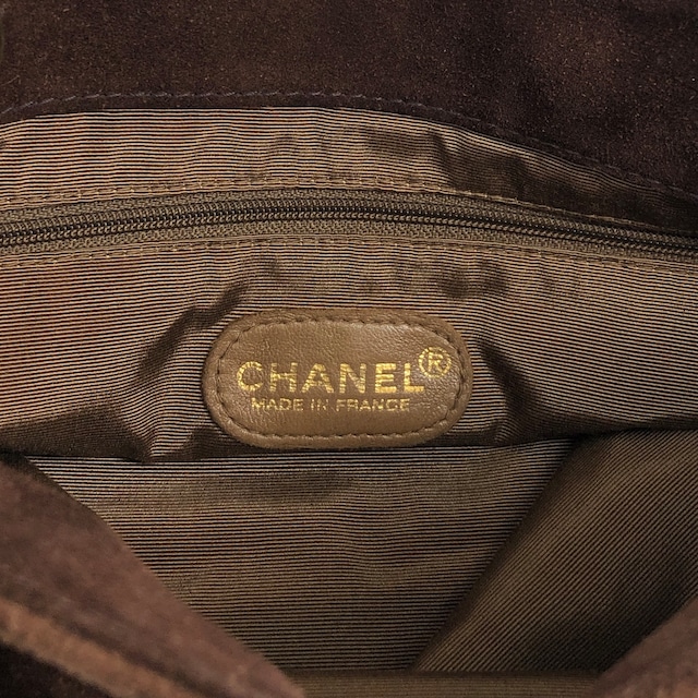 CHANEL シャネル トートバッグ ブラウン ココマーク スウェード vintage ヴィンテージ オールド s32c85