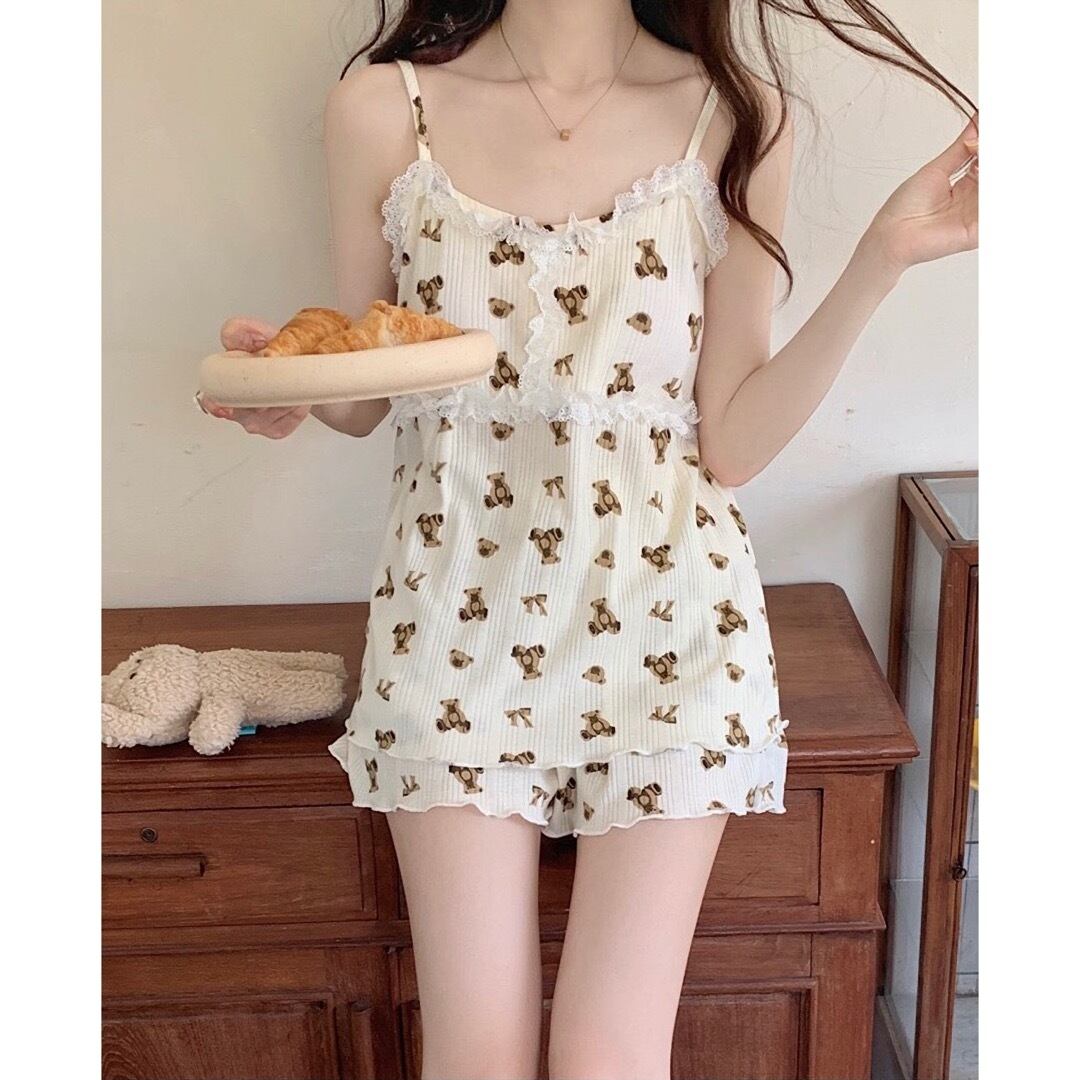 くまちゃん柄キャミルームウェア Selectshop Majolie