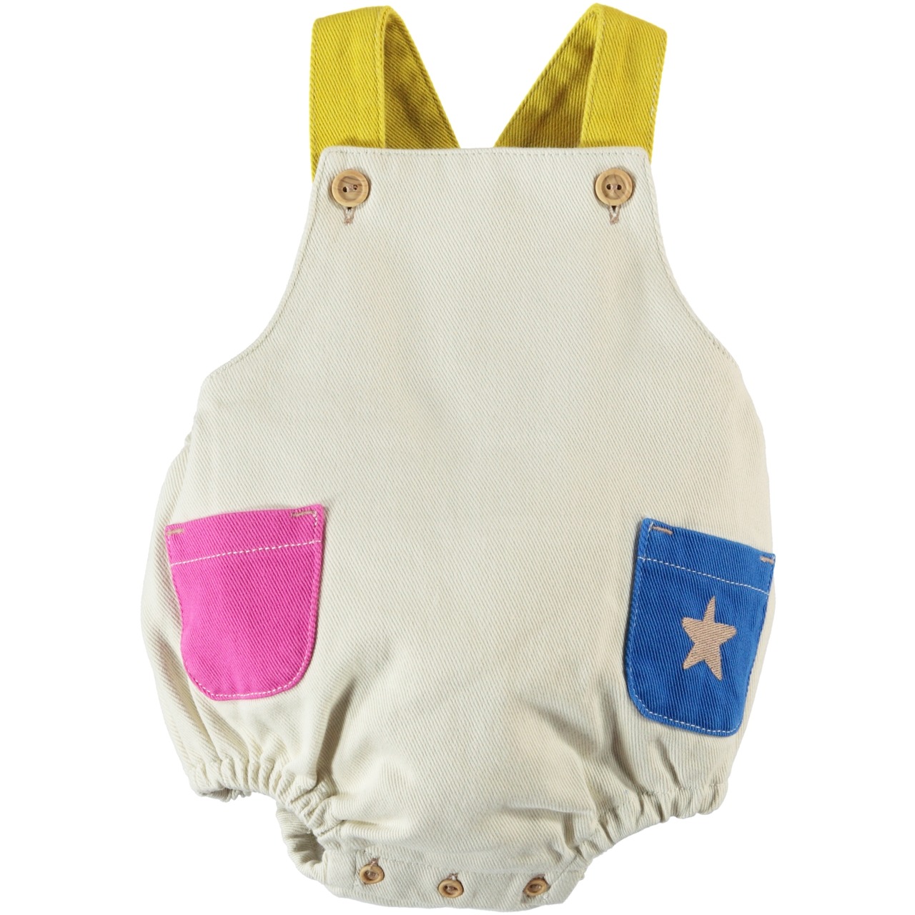 残り1点(12m)piupiuchick / Multi color baby romper