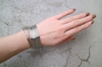 Silver many many bracelet