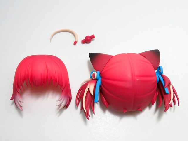 再入荷（A−ランク）【2709】 赤見かるび 髪パーツ ネコ耳ピッグテール　ねんどろいど