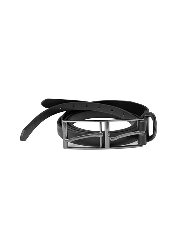 JCAESAR STUDIO LEATHER DOUBLE BUCKLE BELT
