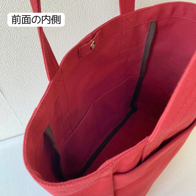 【全9色】「軽いボックストート」たて型通勤／倉敷帆布 8号帆布【受注制作】