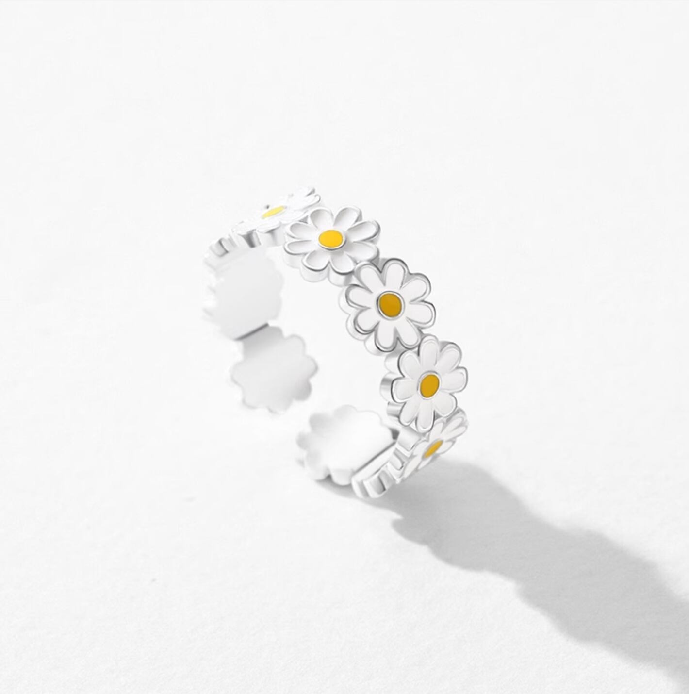 S925 Sterling Silver Fresh Flower Ring