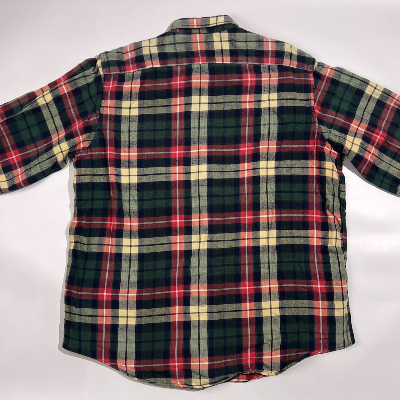 90s USA製 L.L.Bean エルエルビーン チェック柄 ボタンダウン 長袖 ネルシャツ L/メンズ ヴィンテージ アメカジ