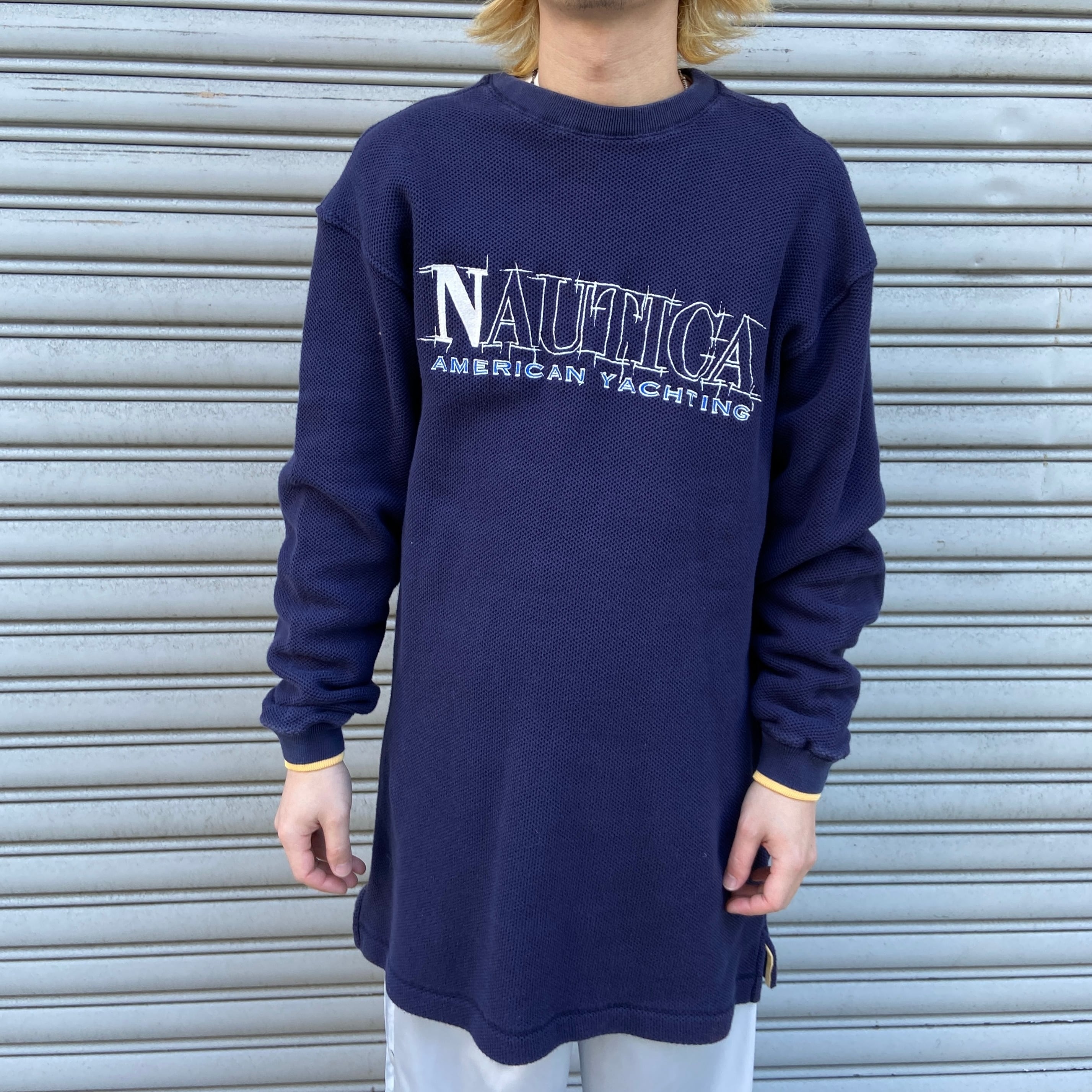 【即発送】NAUTICA ネイビートレーナー Mサイズ