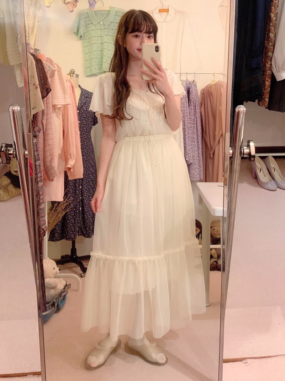 remake : morse signal from the left sheer dress