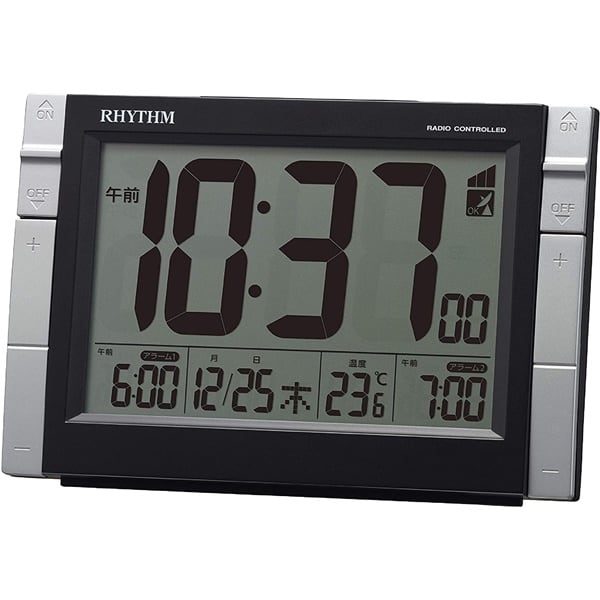 RHYTHM リズム クロック スモールワールドノエルNS 電波掛け時計