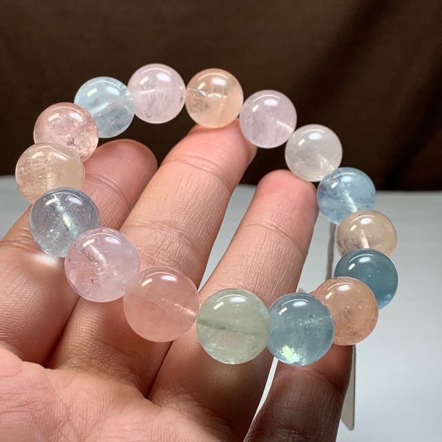 透明度有☆ミックスベリル ブレスレット