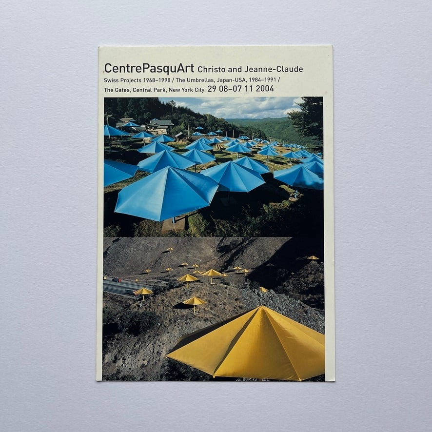 【インヴィテーションカード・エフェメラ】クリスト＆ジャンヌ＝クロード展　Christo and Jeanne-Claude　CentrePasquArt　2004年　[310195175]