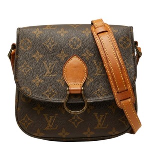 ルイ ヴィトン モノグラム ミニ サンクルー 斜め掛け ショルダーバッグ M51244 ブラウン PVC レザー レディース LOUIS VUITTON 【中古】