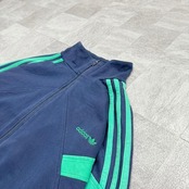 【極上】アディダス トラックジャケット 80s 銀タグ 刺繍 ラグラン ゆるだぼ