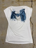 stole design draped T-shirts