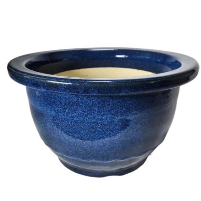 生子千段水鉢 15号／睡蓮鉢（信楽焼き・陶器・水鉢・めだか鉢・メダカ
