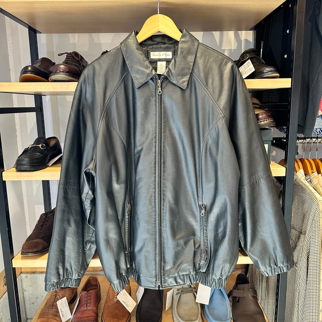 PERSTON & YORK LEATHER JACKET BLACK XL