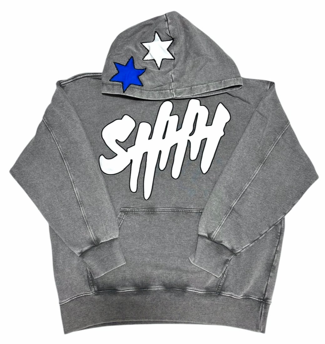 Shhh Design Zip Hoodie (White) | Pay ID