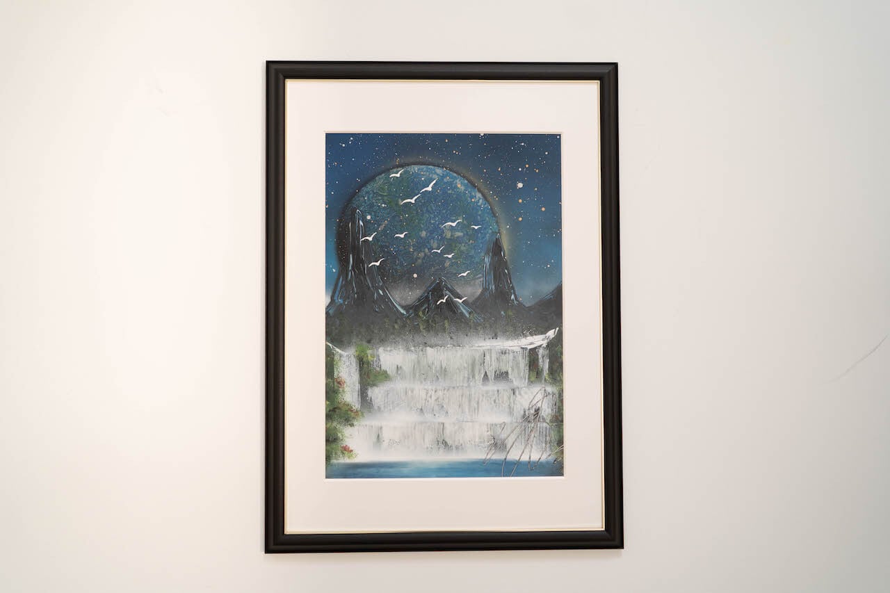 Nature / 宇宙、自然をテーマにしたスプレーアート作品 原画販売アート