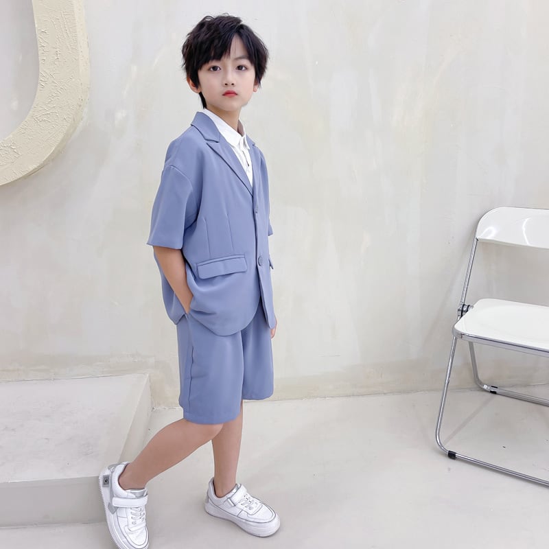 110cm男の子 男の子 サマーフォーマル 4点セット160 夏用スーツ 半袖