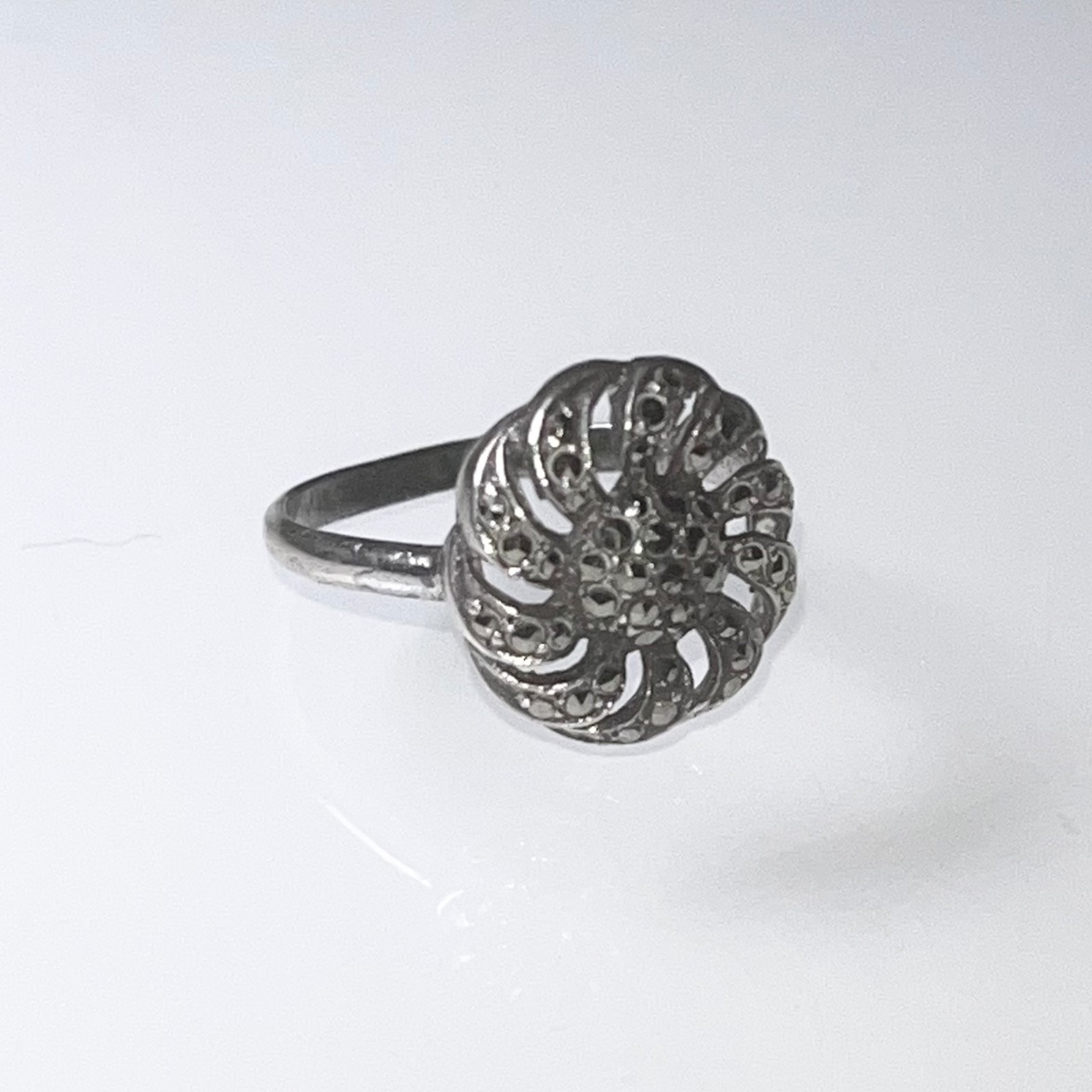vintage silver marcasite ring