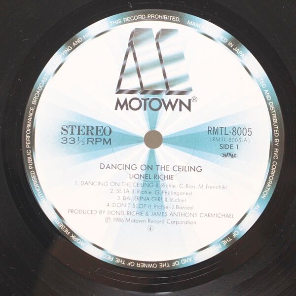 Lionel Richie / Dancing On The Ceiling [RMTL-8005] - 画像4