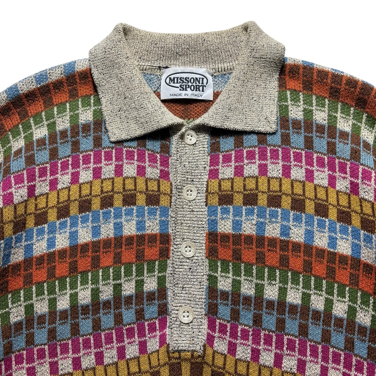 vintage MISSONI SPORT cotton knit pullover