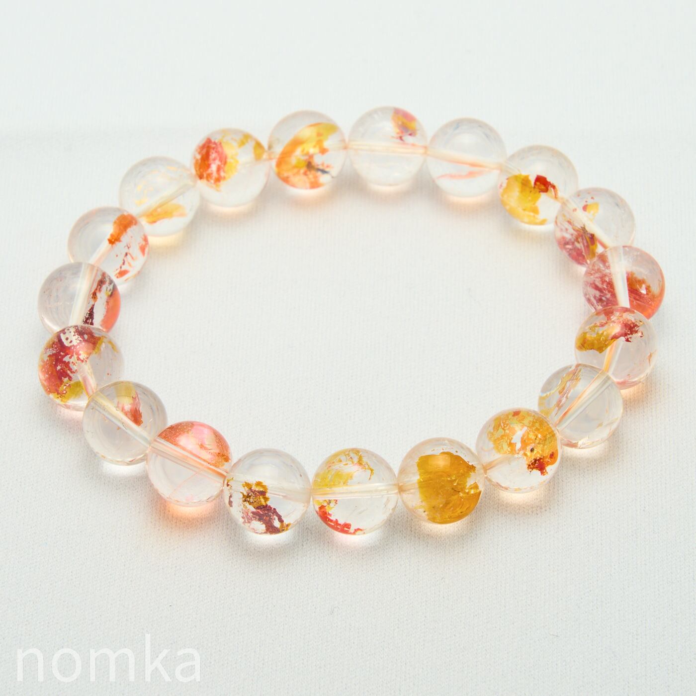 金魚/錦鯉】ライモナイトインクォーツ(天然オーラクォーツ)AAA(10.5mm