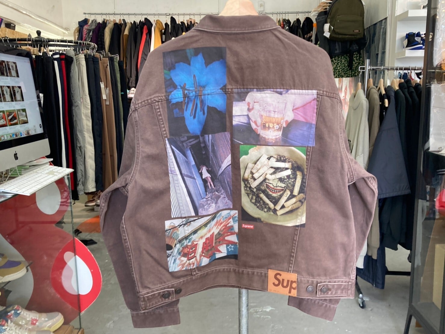 Supreme 22SS × DAIDO MORIYAMA DENIM TRUCKER JACKET BROWN XL 135527