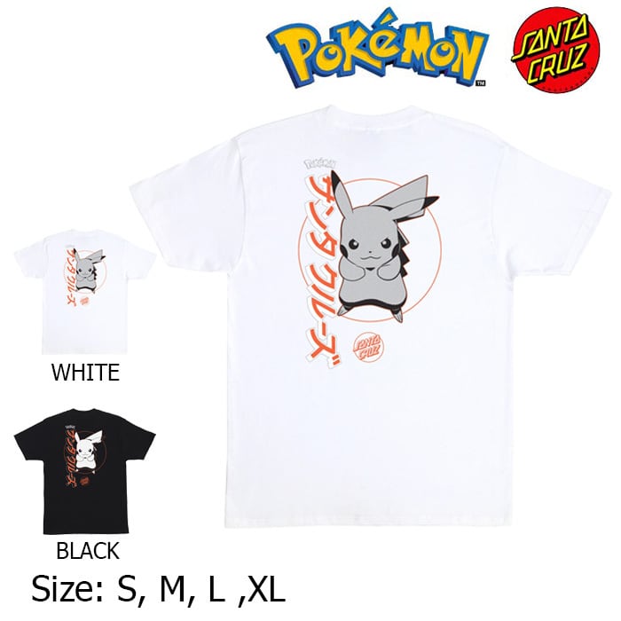 POKEMON SANTA CRUZ Pokémon S/S-T PIKACHU ポケモン サンタクルーズ TEE Tシャツ 半袖 スケボー アパレル  SKATEBOARD