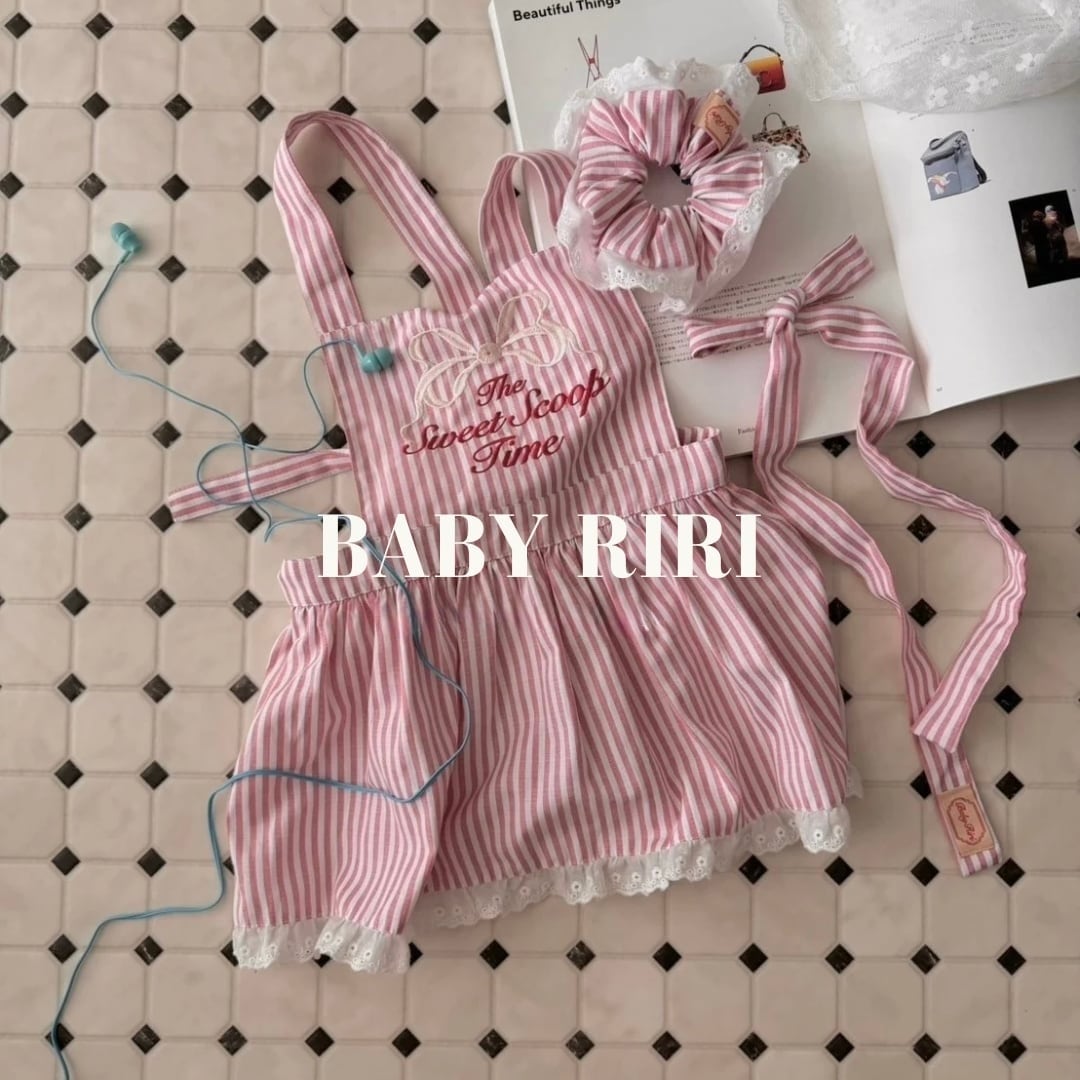オリジナル 】エプロンワンピース / 即納 | - baby riri -