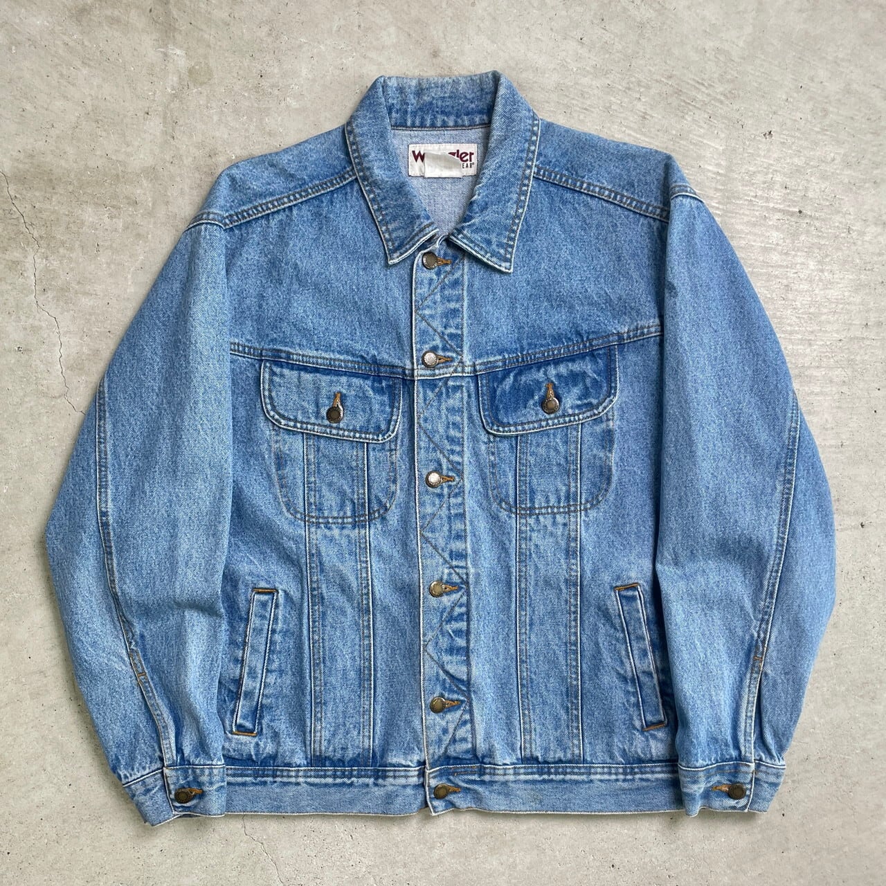 90年代 Wrangler RUGGED WEAR ラングラー デニムジャケット メンズXL 