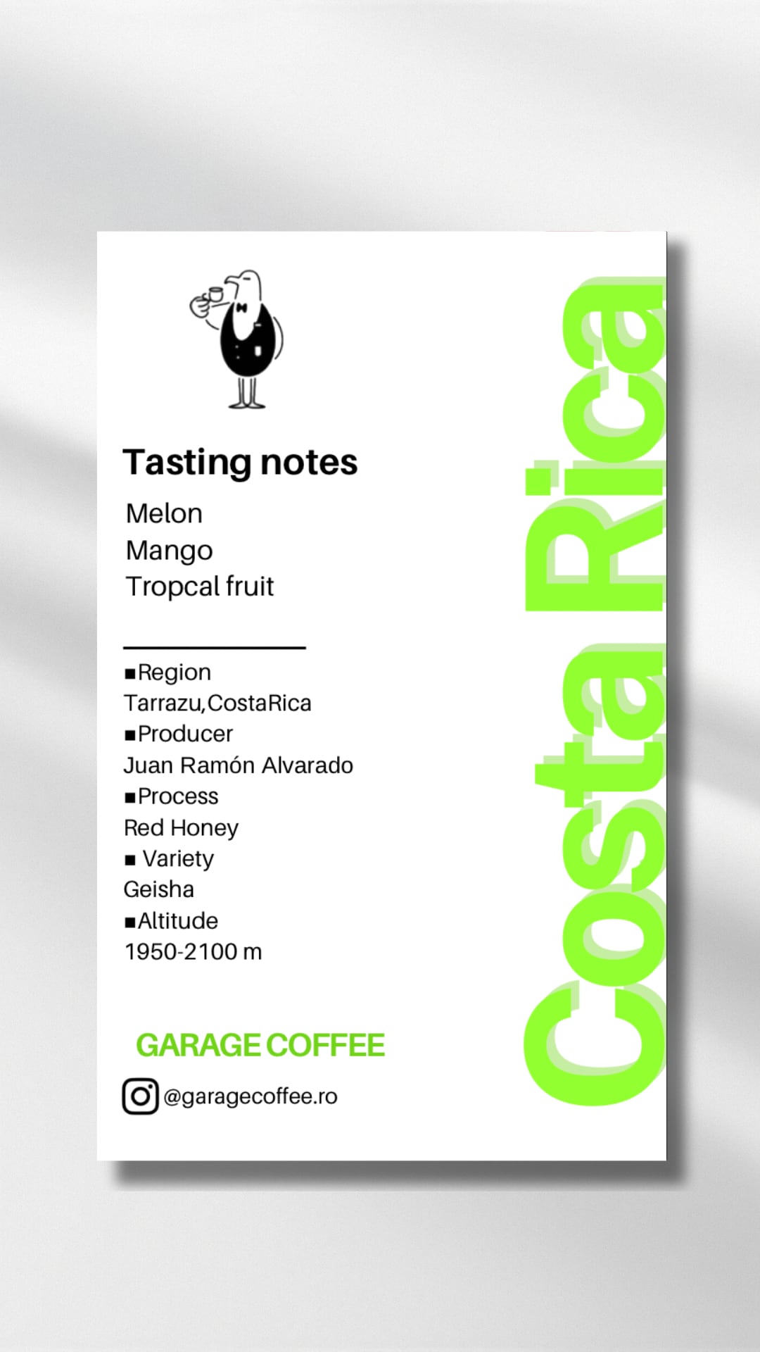 COSTARICA BURMAS DON JOSE GEISHA RED HONEY 100g