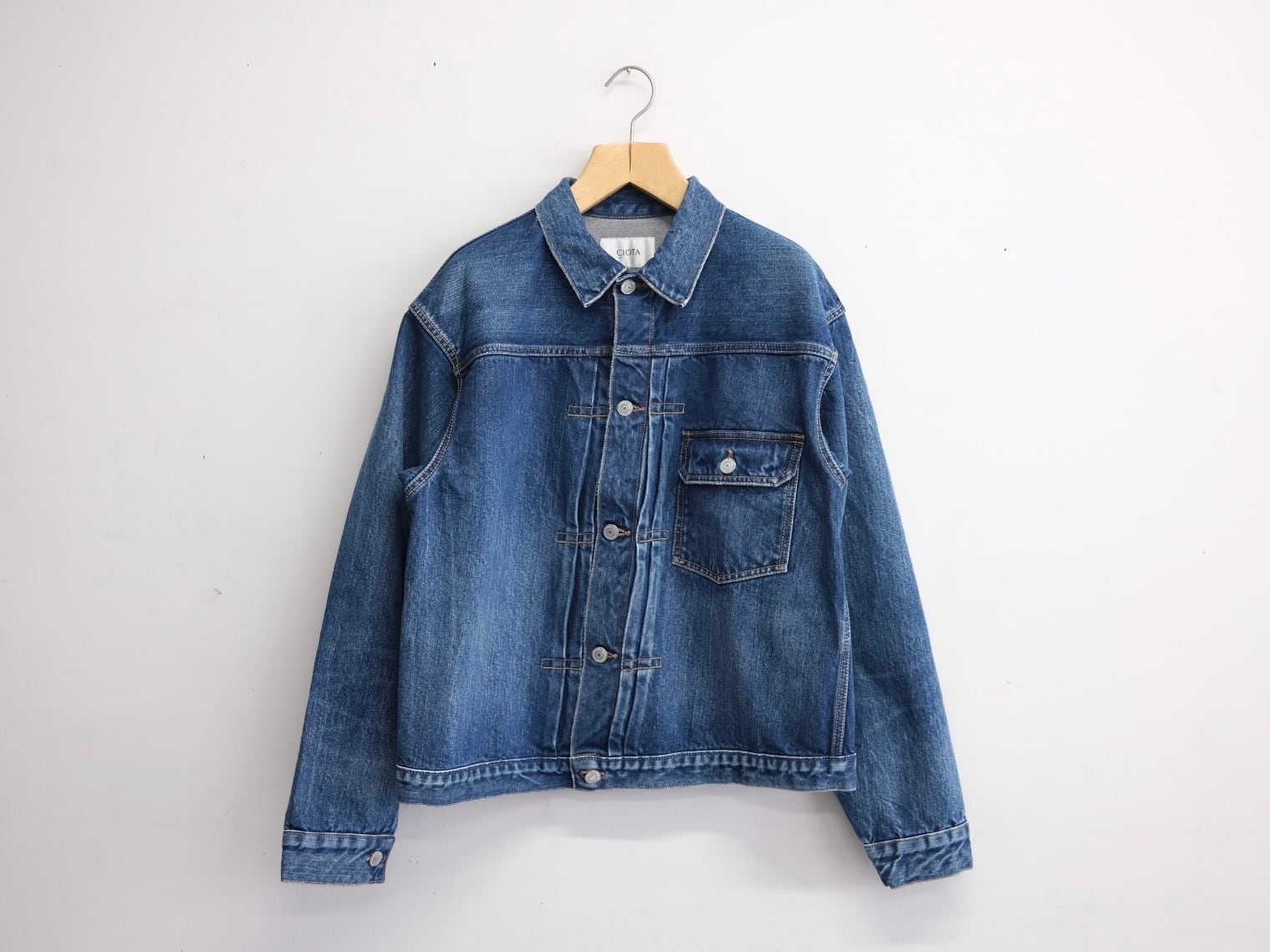 CIOTA “ スビンコットンタイプライターレギュラーカラーシャツ