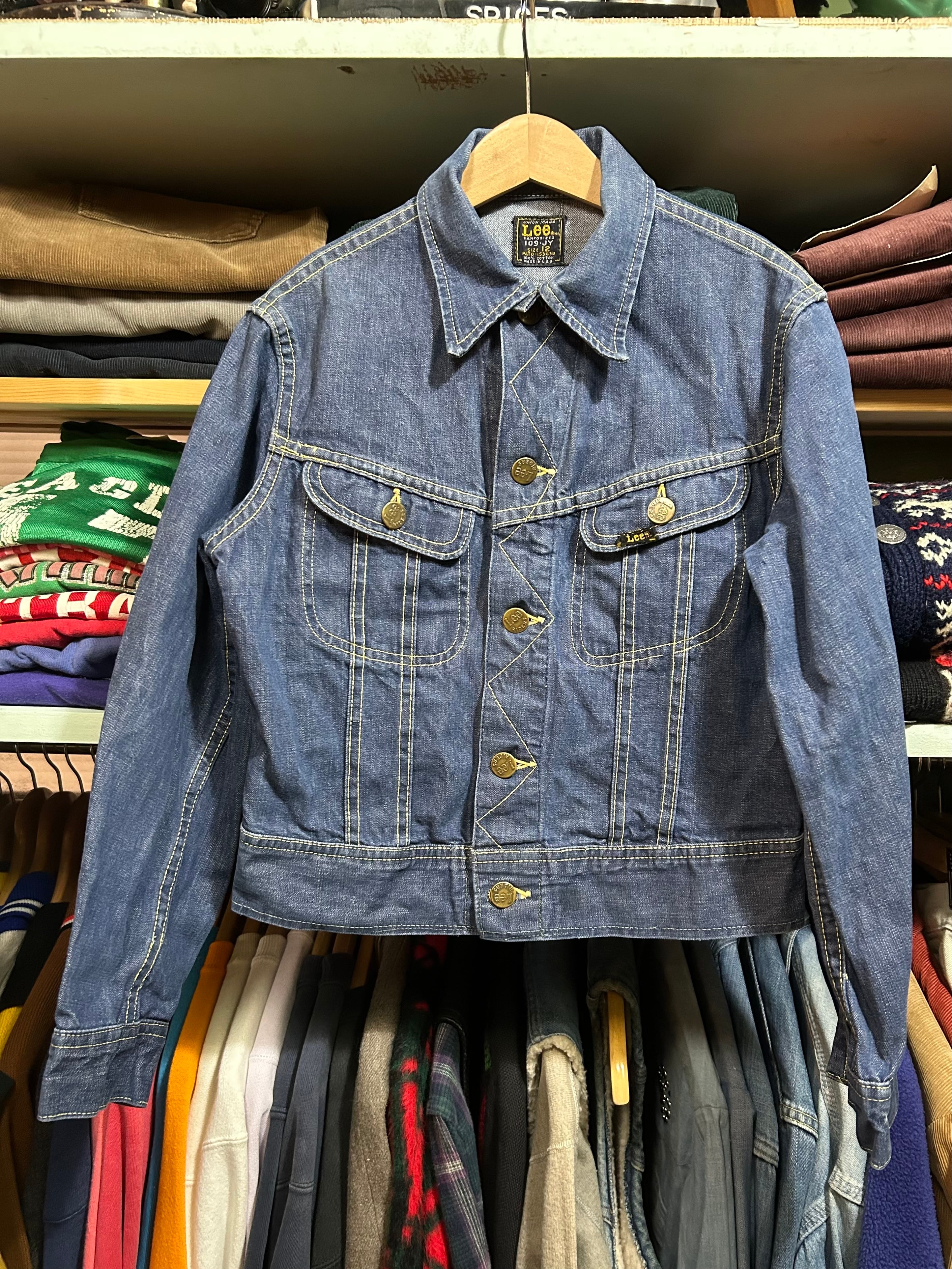 70s VINTAGE Lee109-JY kids 12 DENIM JACKET