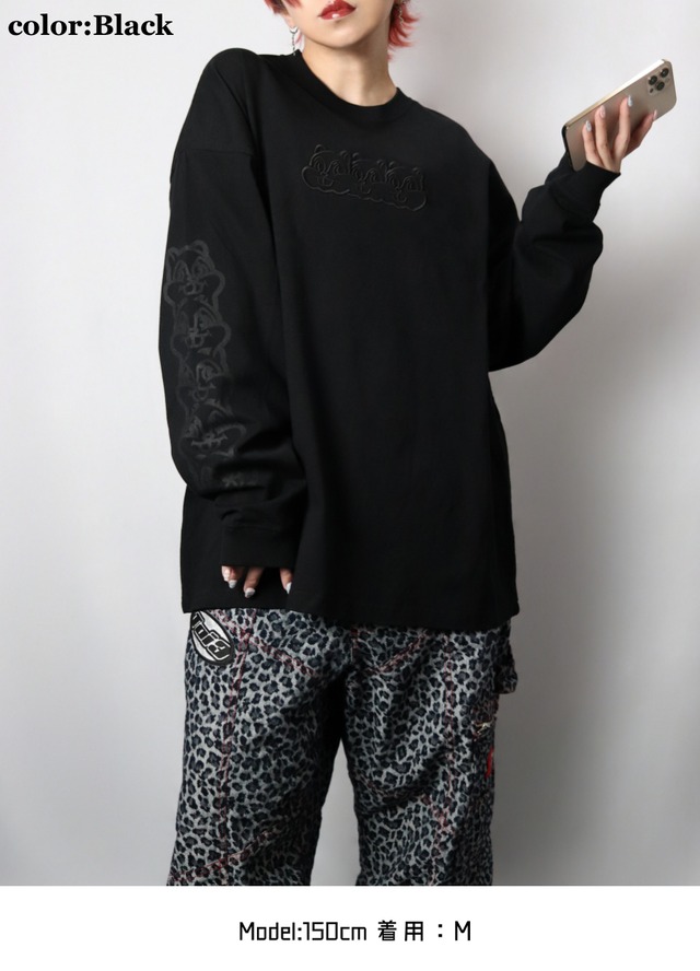 Triple Squirrel Long sleeve T-shirt （トリプル スクワロル ロング スリーブ ティーシャツ)【LightBlue】