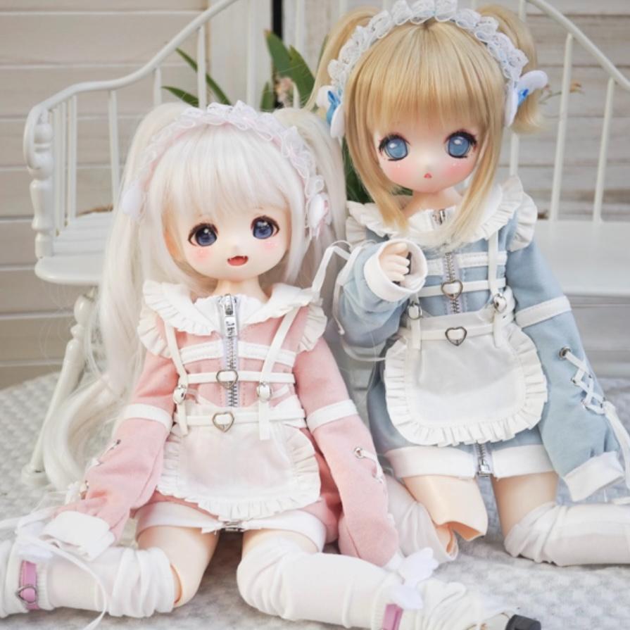 海外ディーラー製 ドール服 MDD kumako 1/4 ジャージ 水色 天使-C1157 