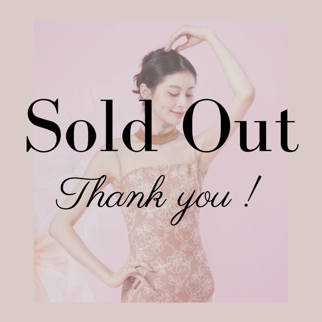 チェーンフラワー　プリント　バレエレオタード