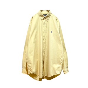 “Ralph Lauren” L/S One Point Shirt YELLOW