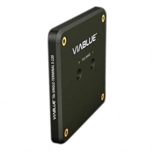 《SALE》【新品／訳アリ】speaker terminal　S-120 single-wire BLACK：VIABLUE