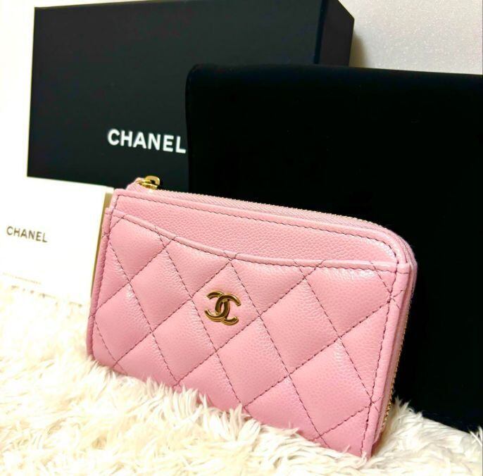 CHANEL シャネル フラグメントケース ベビーピンク カードケース 