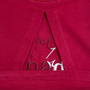 【AAA】カナダ ナイアガラの滝 刺繍ロゴ Tシャツ LARGE レッド CANADA Niagara Falls レッド メキシコ製 US古着