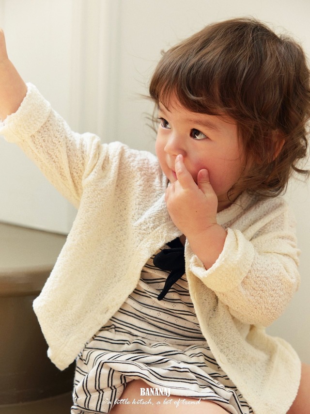 【即納】bananaJ/Sallang cardigans(ivory/M)