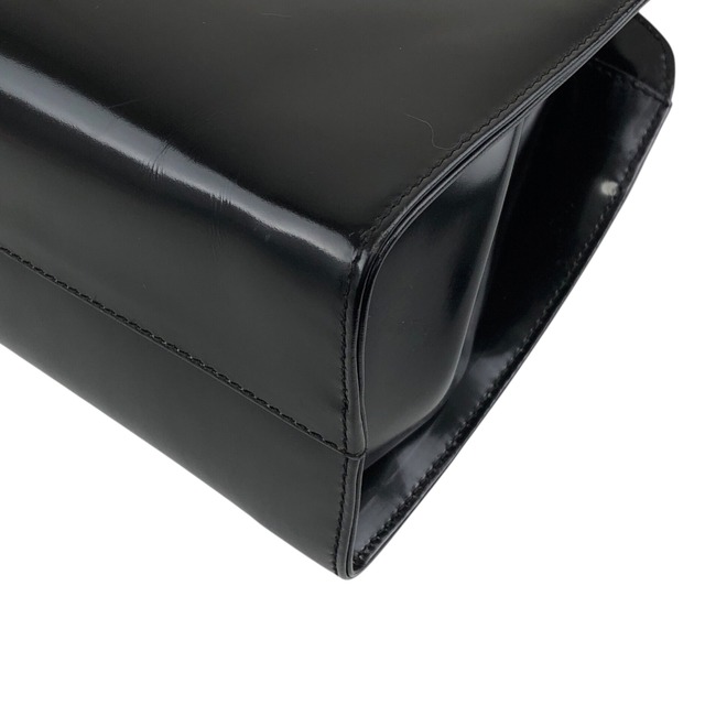 PRADA プラダ ハンドバッグ ブラック ロゴ エナメル ミニバッグ vintage ヴィンテージ オールド snjxtd